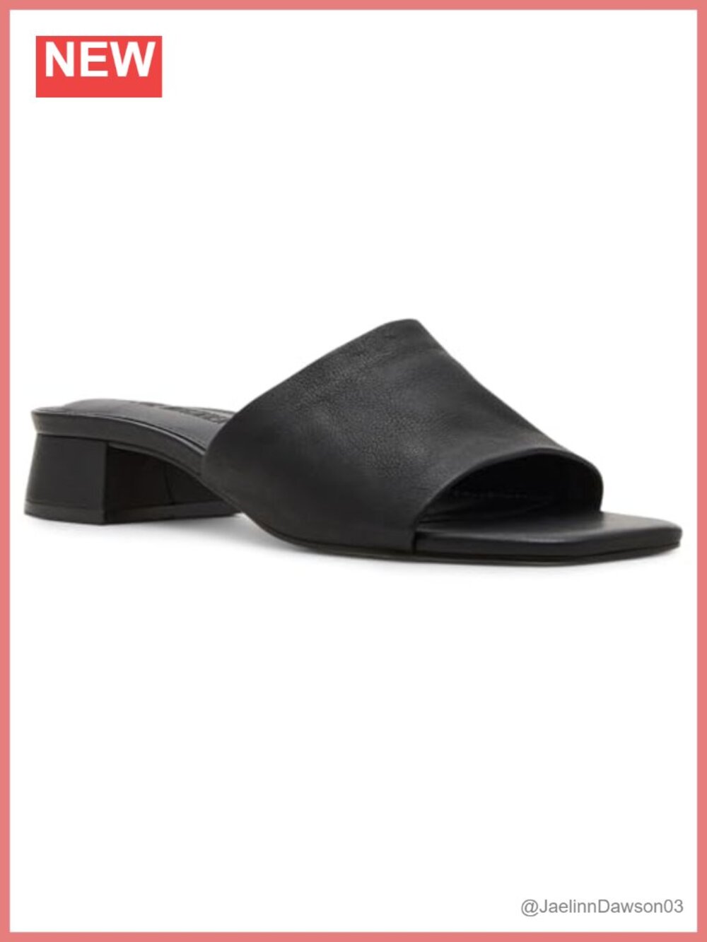 Steve Madden Montgomery Heeled Slide Sandals Women's PU Leather Single Strap